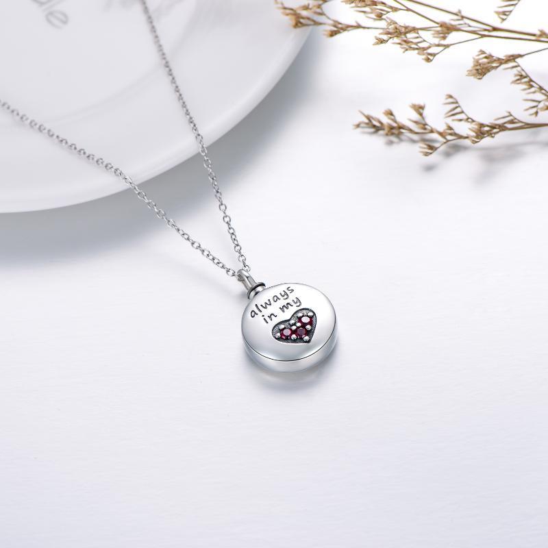 Silver Heart Cremation Necklace – Personalized Keepsake Gift