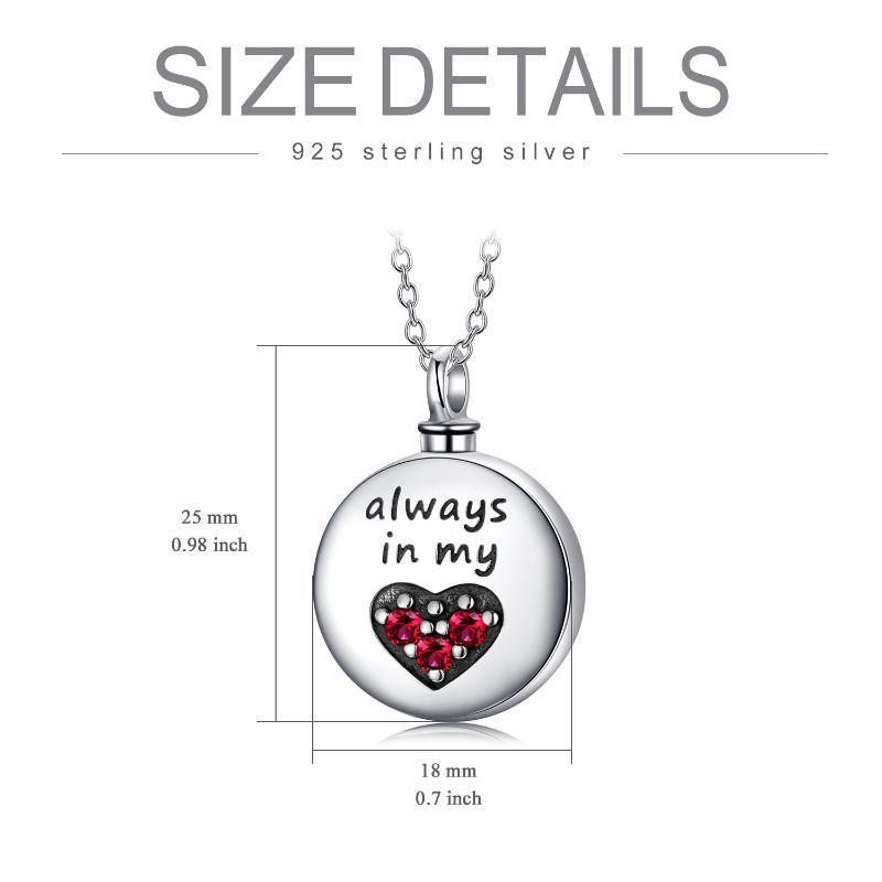 Silver Heart Cremation Necklace – Personalized Keepsake Gift