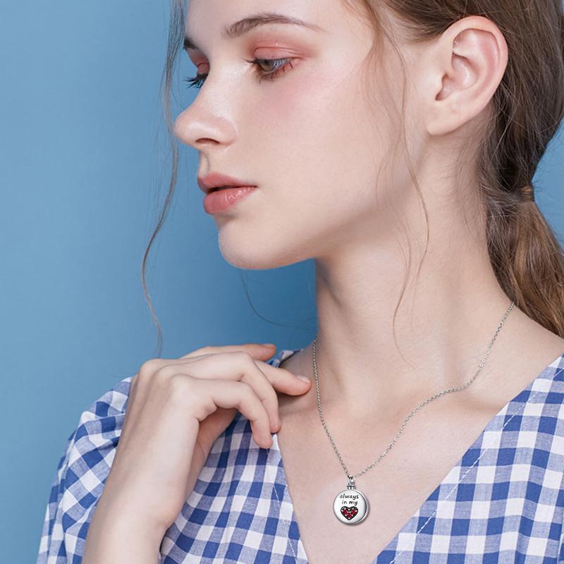 Silver Heart Cremation Necklace – Personalized Keepsake Gift