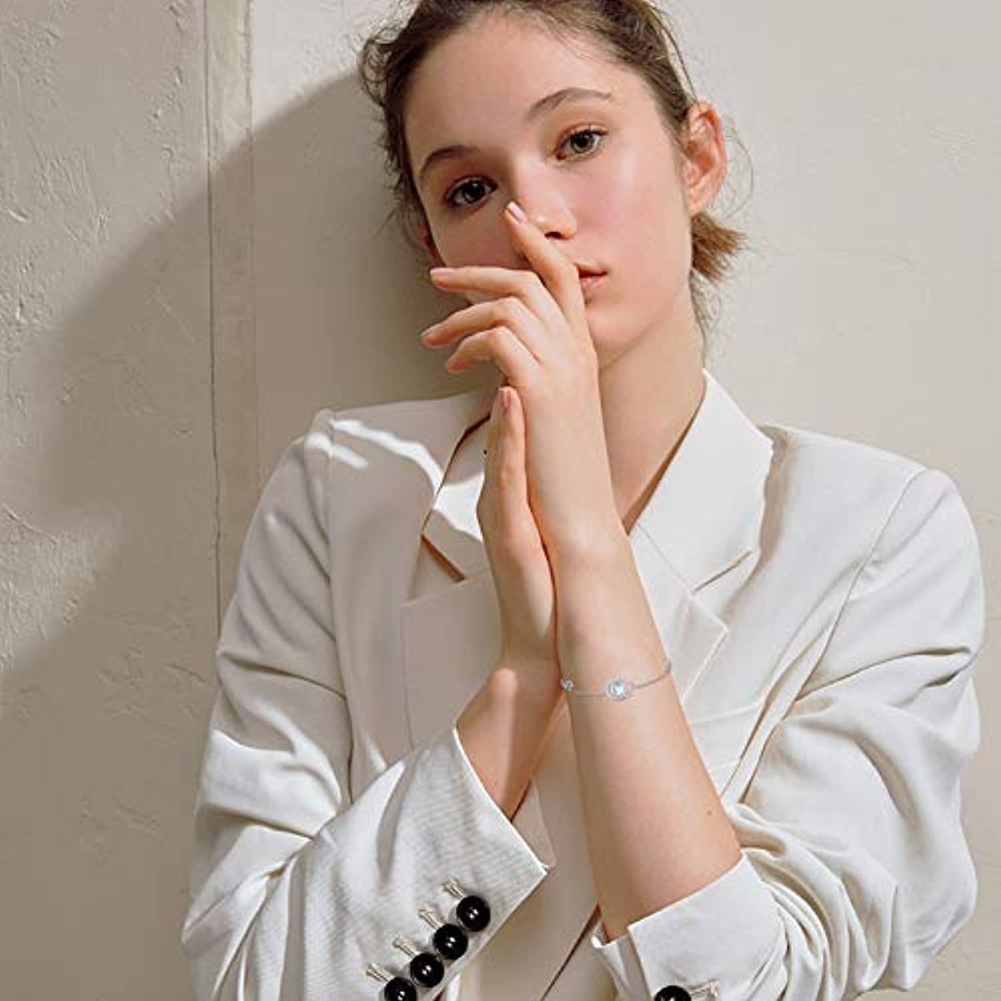 Dainty Silver Heart Bracelet