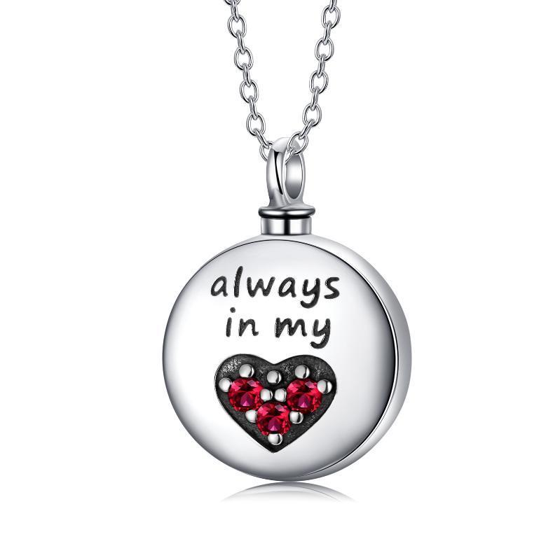 Silver Heart Cremation Necklace – Personalized Keepsake Gift