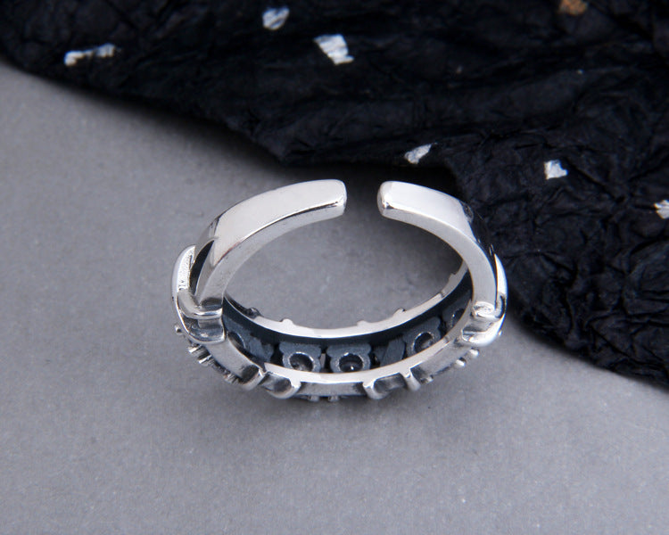 S925 Sterling Silver Winding Zircon Ring