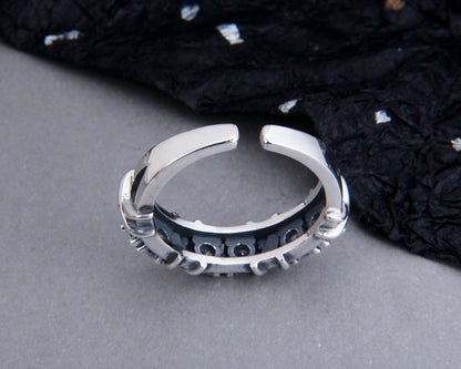 S925 Sterling Silver Winding Zircon Ring