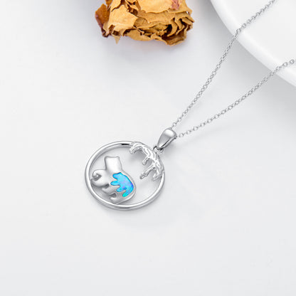 Sterling Bear Necklace Gift 
