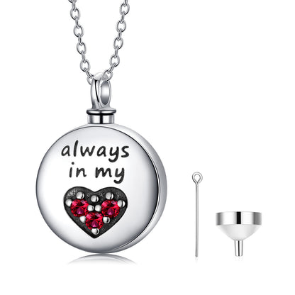 Silver Heart Cremation Necklace – Personalized Keepsake Gift