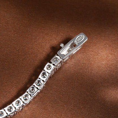 Gradient Moissanite Tennis Necklace