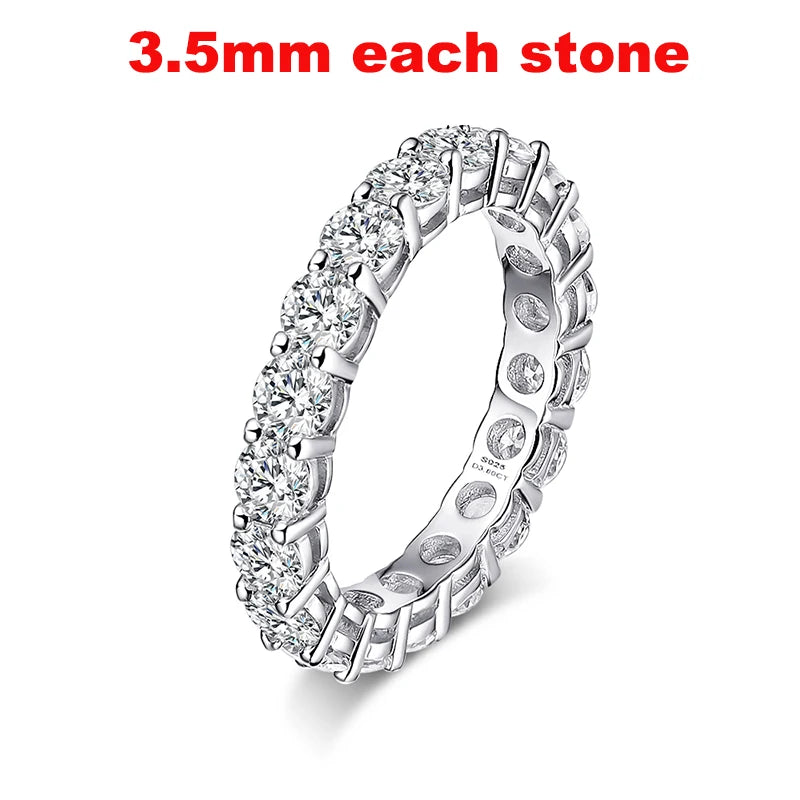 Full Moissanite Eternity Band