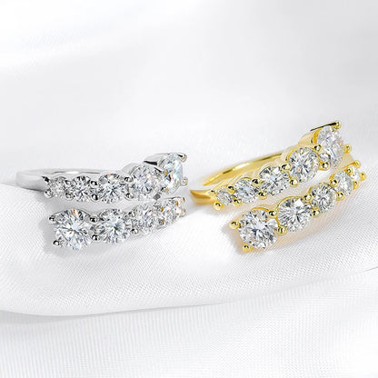 Moissanite Wedding Band