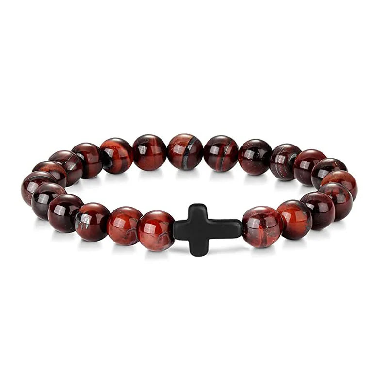 Prayer Men Natural Stone bracelet