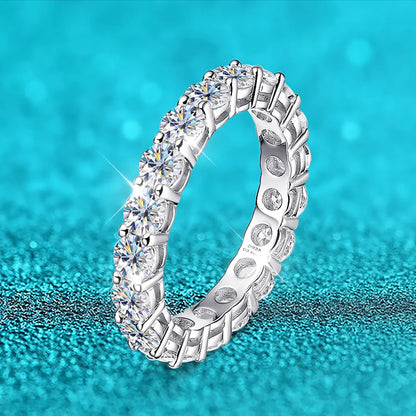 Full Moissanite Eternity Band