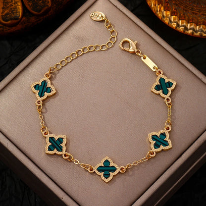 Four Leaf Clover Bracelet for Women