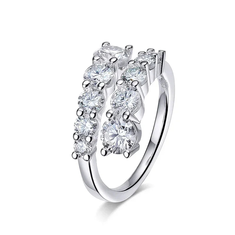 Moissanite Wedding Band