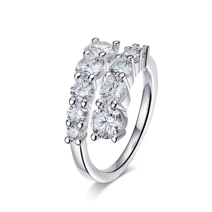 Moissanite Wedding Band