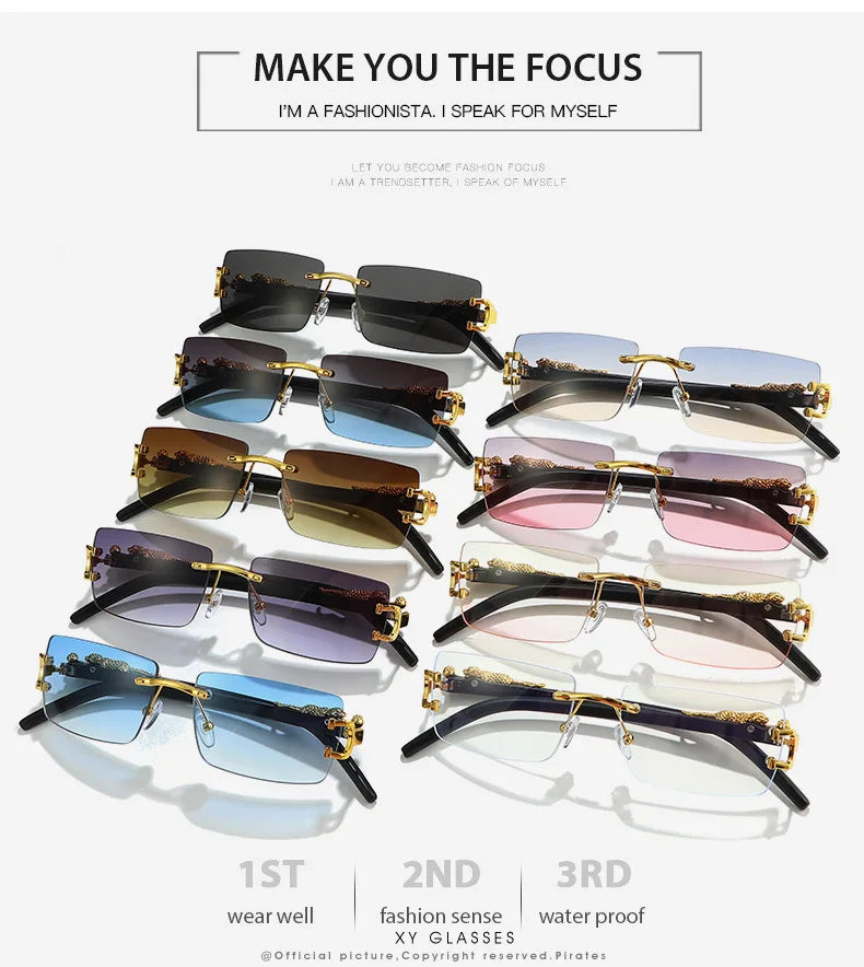 Fashion Rimless Sunglasses