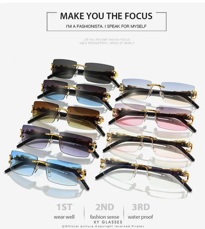 Fashion Rimless Sunglasses