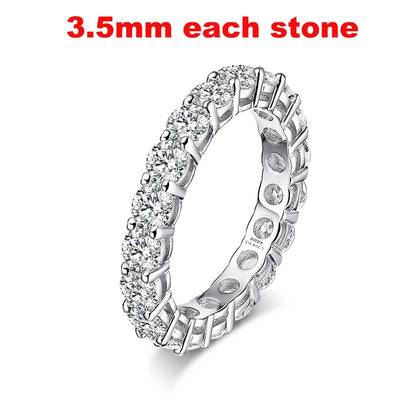Full Moissanite Eternity Band