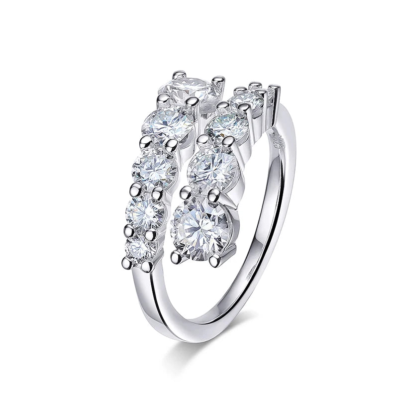 Moissanite Wedding Band