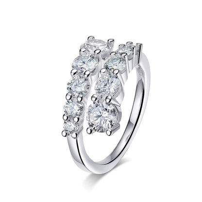 Moissanite Wedding Band