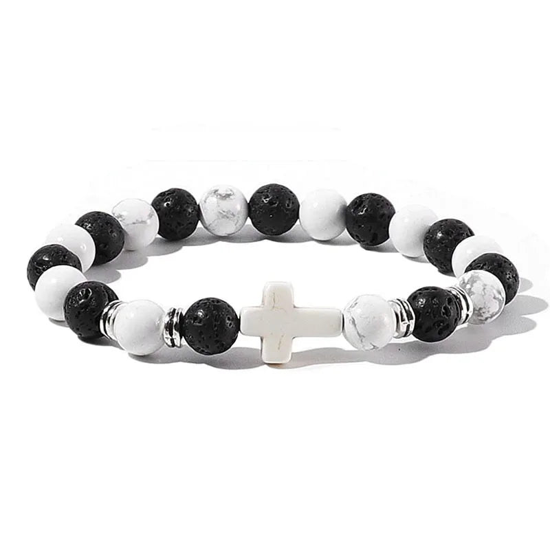 Prayer Men Natural Stone bracelet