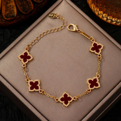 Four Leaf Clover Bracelet for Women