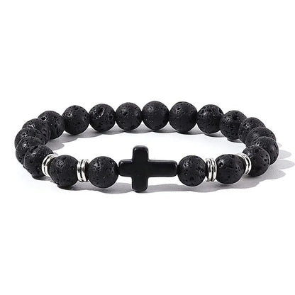Prayer Men Natural Stone bracelet