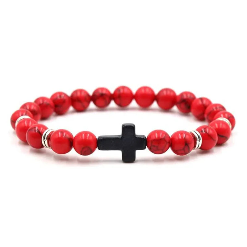 Prayer Men Natural Stone bracelet