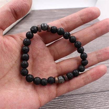 Volcanic Stone Bracelet for Men