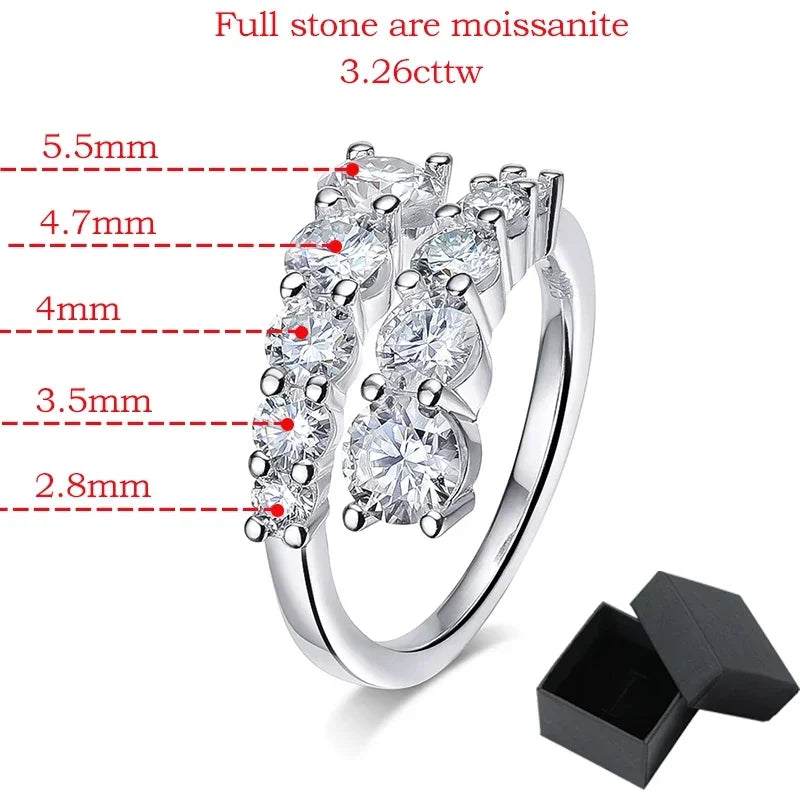 Moissanite Wedding Band