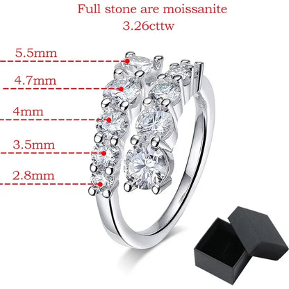 Moissanite Wedding Band