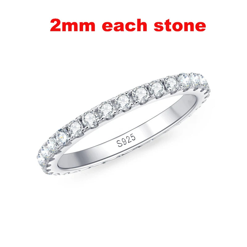 Full Moissanite Eternity Band