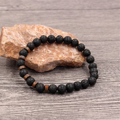 Volcanic Stone Bracelet for Men