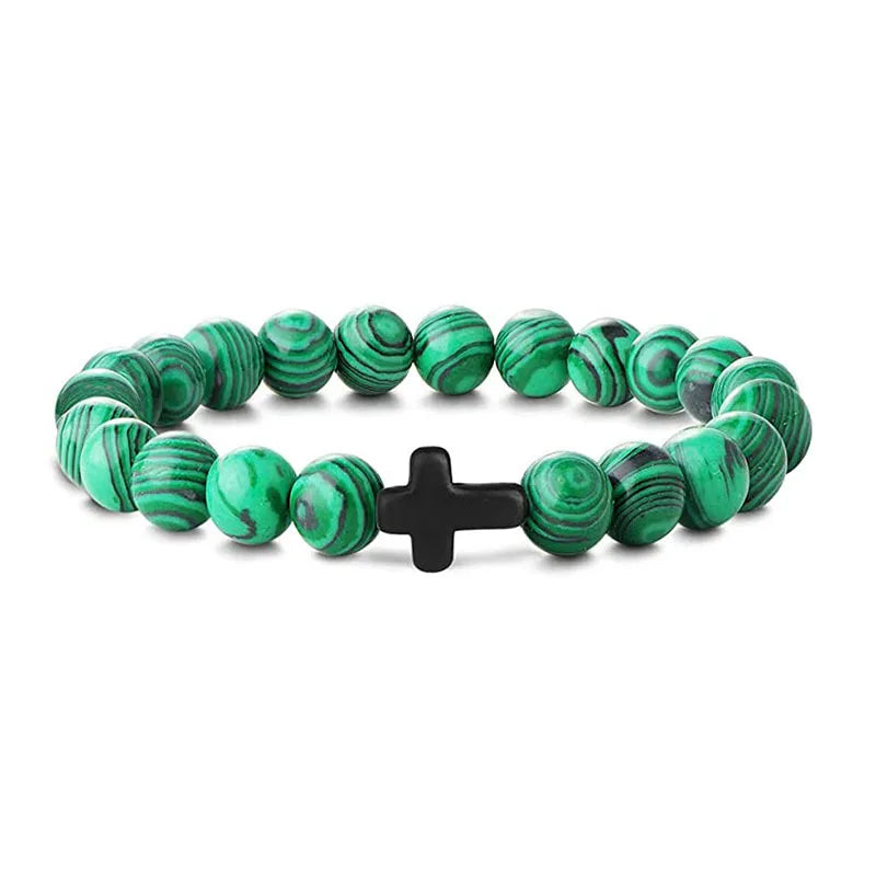 Prayer Men Natural Stone bracelet