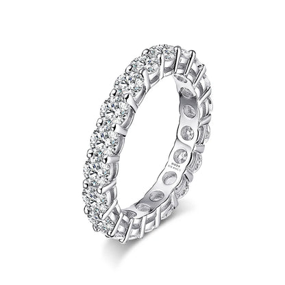 Full Moissanite Eternity Band