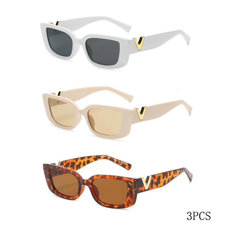 Retro Rectangular Sunglasses