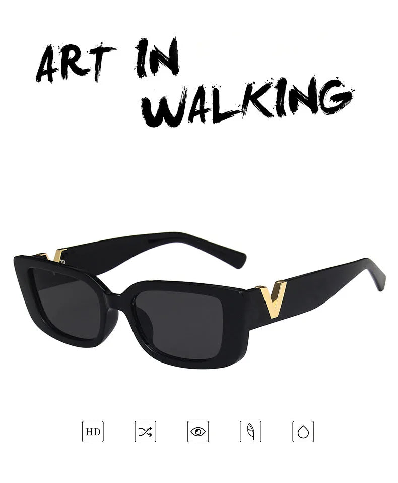 Retro Rectangular Sunglasses