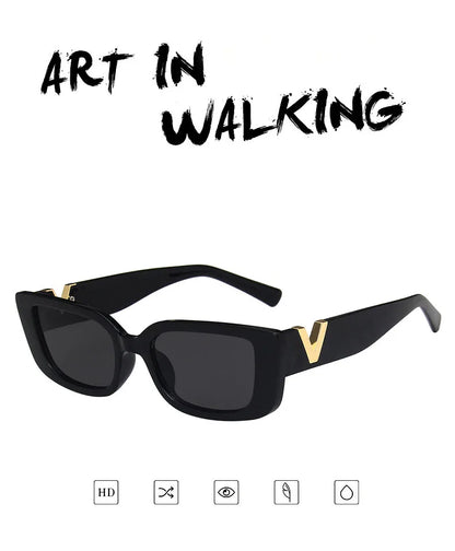 Retro Rectangular Sunglasses