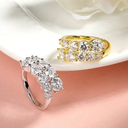 Moissanite Wedding Band