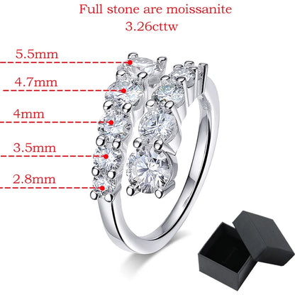 Moissanite Wedding Band