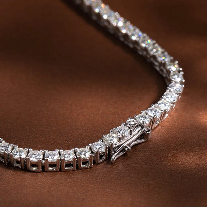 Gradient Moissanite Tennis Necklace