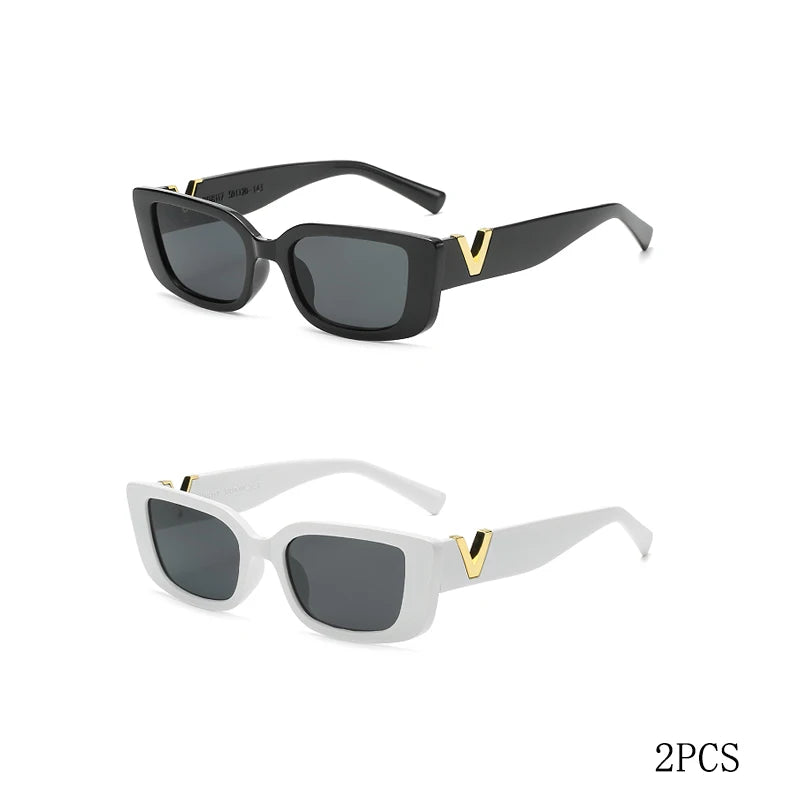 Retro Rectangular Sunglasses