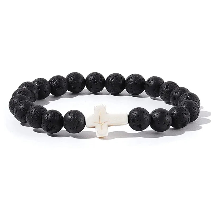 Prayer Men Natural Stone bracelet