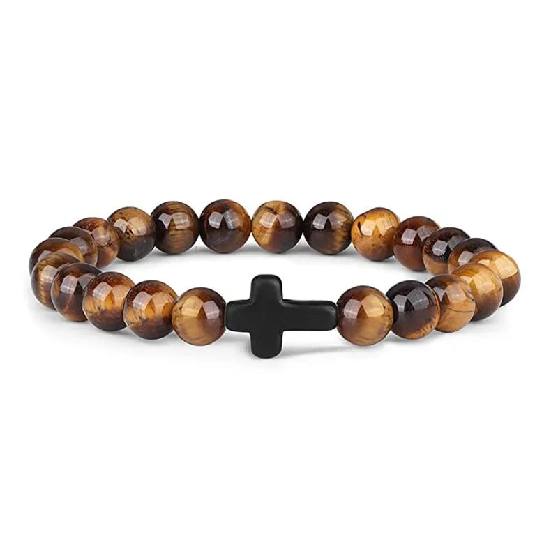 Prayer Men Natural Stone bracelet
