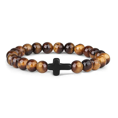 Prayer Men Natural Stone bracelet