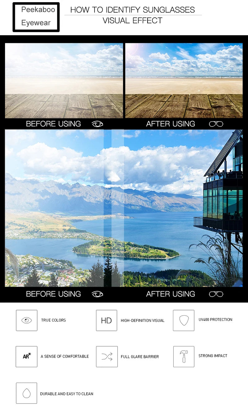 Peekaboo polygon frames