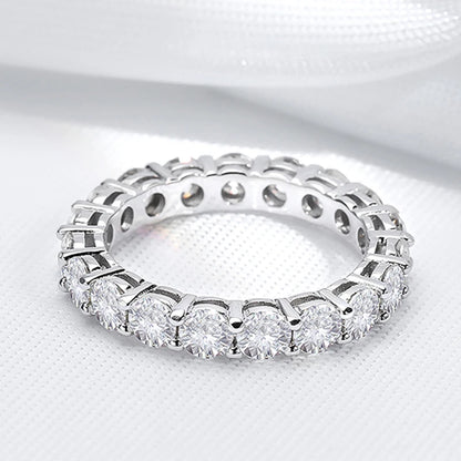 Full Moissanite Eternity Band