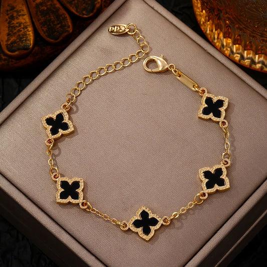Four Leaf Clover Bracelet for Women