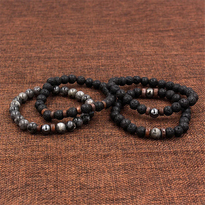 Volcanic Stone Bracelet for Men