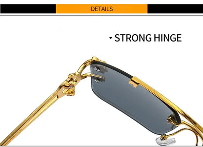 1pcs Retro Frameless MEN'S AND WOMENS sunglasses