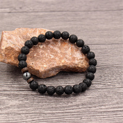 Volcanic Stone Bracelet for Men