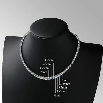 Gradient Moissanite Tennis Necklace